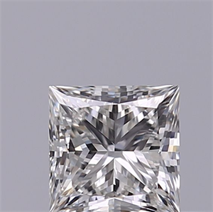 Picture of Natural Diamond 0.40 Carats, Princess with  Cut, H Color, VVS2 Clarity and Certified by GIA