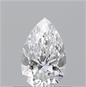 Natural Diamond 0.53 Carats, Pear with  Cut, F Color, VVS2 Clarity and Certified by GIA