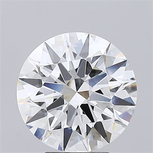 Picture of Lab Grown Diamond 3.71 Carats, Round with Ideal Cut, E Color, VVS1 Clarity and Certified by IGI
