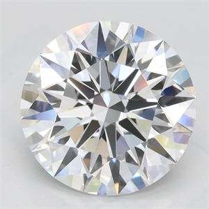 Picture of Lab Grown Diamond 3.01 Carats, Round with Excellent Cut, D Color, VVS2 Clarity and Certified by GIA