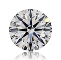 Natural Diamond 0.72 Carats, Round with Excellent Cut, H Color, VVS2 Clarity and Certified by GIA