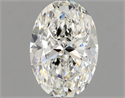 Natural Diamond 0.90 Carats, Oval with  Cut, G Color, VVS1 Clarity and Certified by GIA