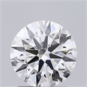 Lab Grown Diamond 1.31 Carats, Round with Ideal Cut, E Color, VS2 Clarity and Certified by IGI