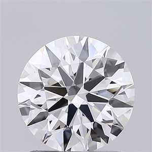 Picture of Lab Grown Diamond 1.31 Carats, Round with Ideal Cut, E Color, VS2 Clarity and Certified by IGI