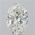 Natural Diamond 1.50 Carats, Oval with  Cut, G Color, SI1 Clarity and Certified by GIA