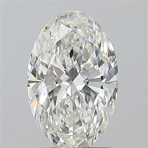 Picture of Natural Diamond 1.50 Carats, Oval with  Cut, G Color, SI1 Clarity and Certified by GIA