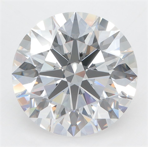 Picture of Lab Grown Diamond 5.08 Carats, Round with Excellent Cut, D Color, VVS2 Clarity and Certified by GIA