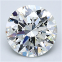 Natural Diamond 4.27 Carats, Round with Excellent Cut, H Color, VS2 Clarity and Certified by GIA