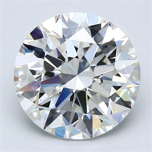 Picture of Natural Diamond 4.27 Carats, Round with Excellent Cut, H Color, VS2 Clarity and Certified by GIA