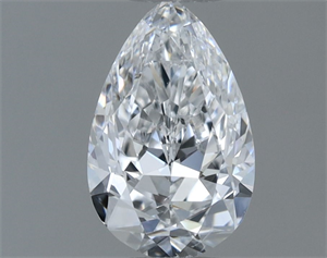 Foto Diamante Natural 0.50 quilates, De pera , Color D, claridad SI2 y certificado GIA de