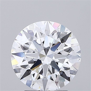 Picture of Lab Grown Diamond 3.05 Carats, Round with Ideal Cut, D Color, IF Clarity and Certified by IGI