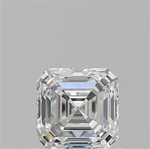 Foto Diamante Natural 0.72 quilates, Asscher , Color F, claridad VVS2 y certificado GIA de