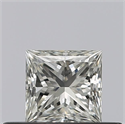 Natural Diamond 0.32 Carats, Princess with  Cut, G Color, VVS1 Clarity and Certified by GIA