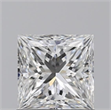 Natural Diamond 1.01 Carats, Princess with  Cut, F Color, VVS1 Clarity and Certified by GIA