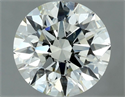 Natural Diamond 1.50 Carats, Round with Excellent Cut, L Color, SI1 Clarity and Certified by IGI