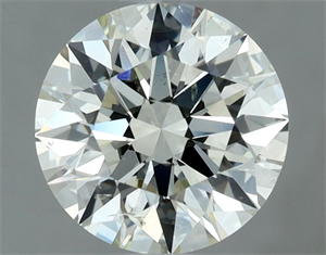 Picture of Natural Diamond 1.50 Carats, Round with Excellent Cut, L Color, SI1 Clarity and Certified by IGI