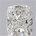 Natural Diamond 0.90 Carats, Cushion with  Cut, F Color, SI1 Clarity and Certified by GIA