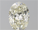 Natural Diamond 3.01 Carats, Oval with  Cut, M Color, SI2 Clarity and Certified by GIA
