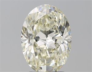 Picture of Natural Diamond 3.01 Carats, Oval with  Cut, M Color, SI2 Clarity and Certified by GIA