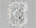 Natural Diamond 2.01 Carats, Radiant with  Cut, F Color, SI1 Clarity and Certified by GIA