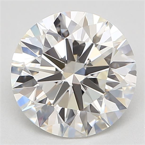 Picture of Natural Diamond 0.91 Carats, Round with Excellent Cut, H Color, VS2 Clarity and Certified by GIA