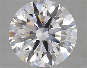 Picture of Lab Grown Diamond 2.70 Carats, Round with Ideal Cut, D Color, IF Clarity and Certified by IGI