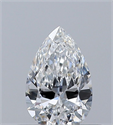 Diamante Natural 0.34 quilates, De pera , Color F, claridad VS1 y certificado GIA