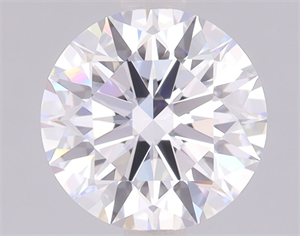 Picture of Lab Grown Diamond 2.02 Carats, Round with Ideal Cut, D Color, IF Clarity and Certified by IGI