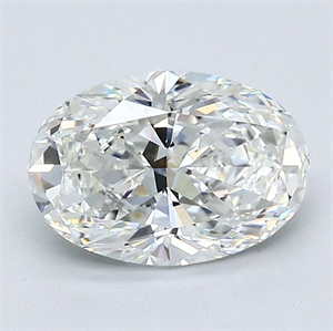 Picture of Natural Diamond 1.30 Carats, Oval with  Cut, H Color, VVS1 Clarity and Certified by GIA