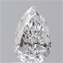 Diamante Natural 0.81 quilates, De pera , Color D, claridad VS2 y certificado GIA