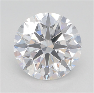 Picture of Lab Grown Diamond 3.07 Carats, Round with Excellent Cut, D Color, IF Clarity and Certified by GIA