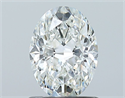 Natural Diamond 1.01 Carats, Oval with  Cut, F Color, VS1 Clarity and Certified by GIA