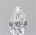 Natural Diamond 0.71 Carats, Pear with  Cut, D Color, VS1 Clarity and Certified by GIA