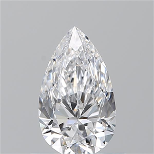 Picture of Natural Diamond 0.71 Carats, Pear with  Cut, D Color, VS1 Clarity and Certified by GIA