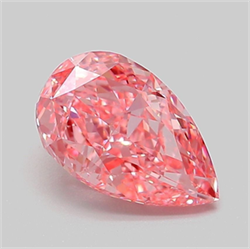 Picture of Lab Grown Diamond 2.04 Carats, Pear with  Cut, Fancy Vivid Pink Color, VVS2 Clarity and Certified by IGI