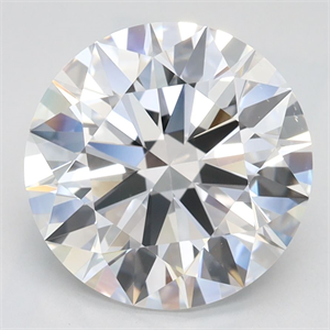 Picture of Lab Grown Diamond 2.93 Carats, Round with Ideal Cut, D Color, VVS1 Clarity and Certified by IGI