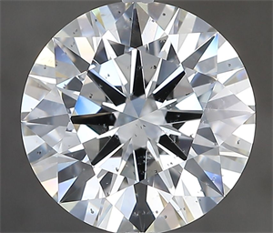 Picture of Natural Diamond 3.85 Carats, Round with Excellent Cut, I Color, SI2 Clarity and Certified by GIA