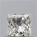 Diamante Natural 0.50 quilates, Princesa , Color J, claridad VVS1 y certificado GIA
