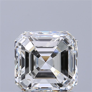 Picture of Natural Diamond 1.01 Carats, Asscher with  Cut, E Color, VS2 Clarity and Certified by GIA