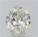Natural Diamond 0.90 Carats, Oval with  Cut, H Color, VVS2 Clarity and Certified by IGI