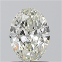 Natural Diamond 0.90 Carats, Oval with  Cut, H Color, VVS2 Clarity and Certified by IGI