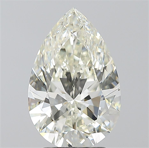 Picture of Natural Diamond 3.01 Carats, Pear with  Cut, I Color, VVS2 Clarity and Certified by IGI