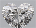 Natural Diamond 0.40 Carats, Heart with  Cut, E Color, SI1 Clarity and Certified by GIA