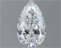 Natural Diamond 0.50 Carats, Pear with  Cut, F Color, SI1 Clarity and Certified by GIA
