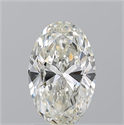 Natural Diamond 1.70 Carats, Oval with  Cut, J Color, SI1 Clarity and Certified by GIA