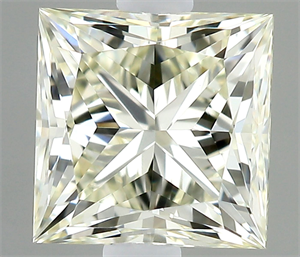 Foto Diamante Natural 0.40 quilates, Princesa , Color N, claridad VVS2 y certificado GIA de