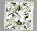 Natural Diamond 0.40 Carats, Princess with  Cut, N Color, VVS2 Clarity and Certified by GIA