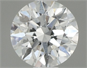 Natural Diamond 0.42 Carats, Round with Excellent Cut, D Color, SI2 Clarity and Certified by GIA
