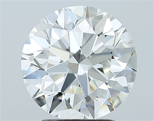 Picture of Natural Diamond 2.90 Carats, Round with Excellent Cut, I Color, VS1 Clarity and Certified by GIA
