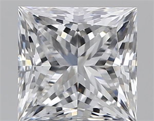 Picture of Natural Diamond 1.21 Carats, Princess with  Cut, D Color, VS1 Clarity and Certified by GIA